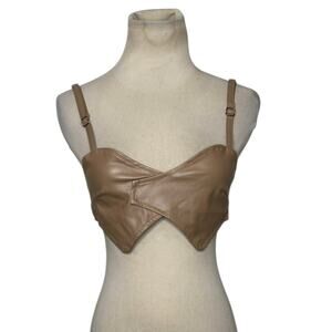 H&M red white stripes long sleeves belted blouse size 6